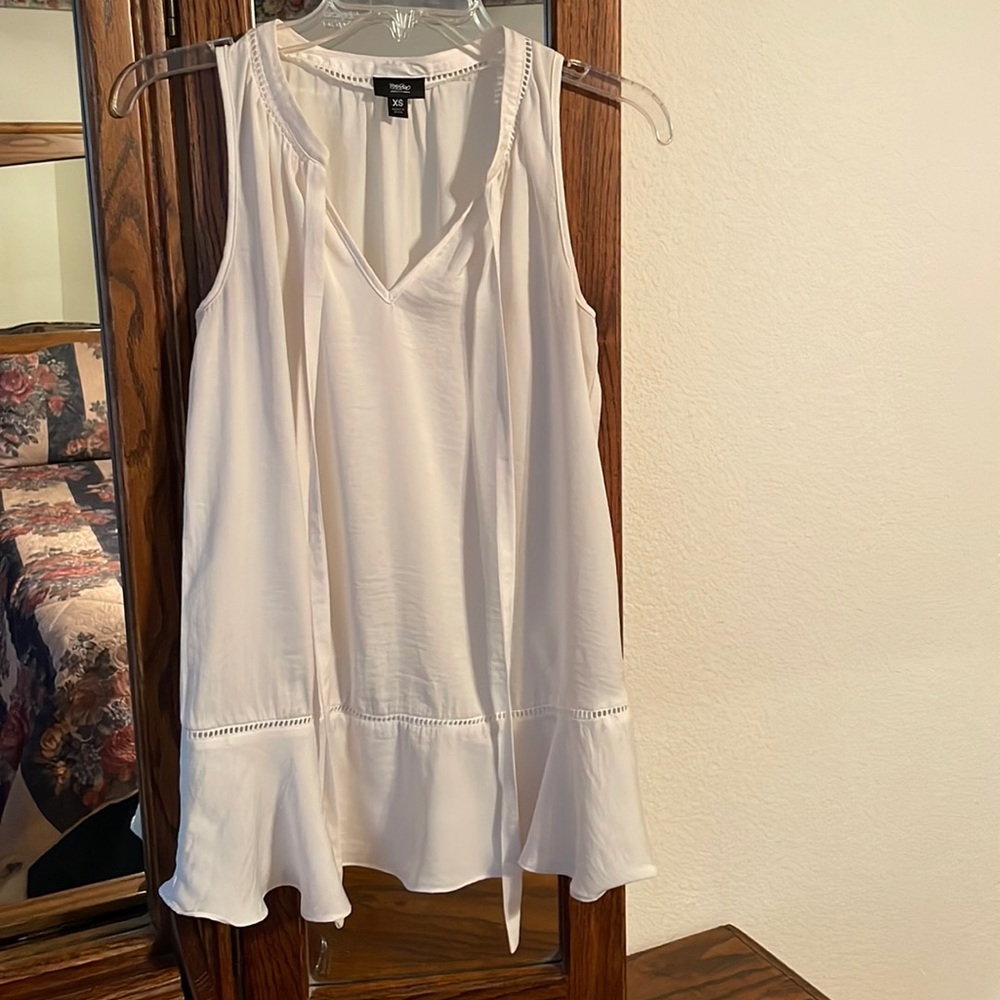 Mossimo Long Blouse -off white